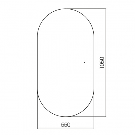 Фото зеркало abber kontur 55 см ag6302scb