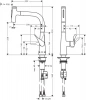 Фото смеситель для кухонной мойки hansgrohe metris select 73822000