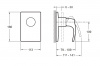Фото встраиваемый смеситель для душа jacob delafon symbol e98712-cp