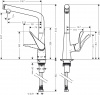 Фото смеситель для кухни hansgrohe metris select 14883800