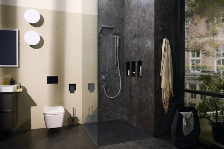 Фото термостатический смеситель для душа hansgrohe shower select comfort q 15588140