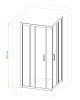 Фото душевое ограждение royal bath hpd rb100hpd-c 100x100 см