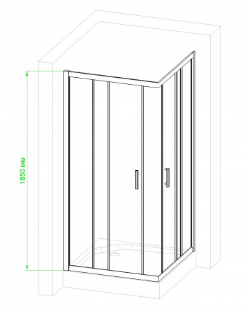 Фото душевое ограждение royal bath hpd rb100hpd-c 100x100 см