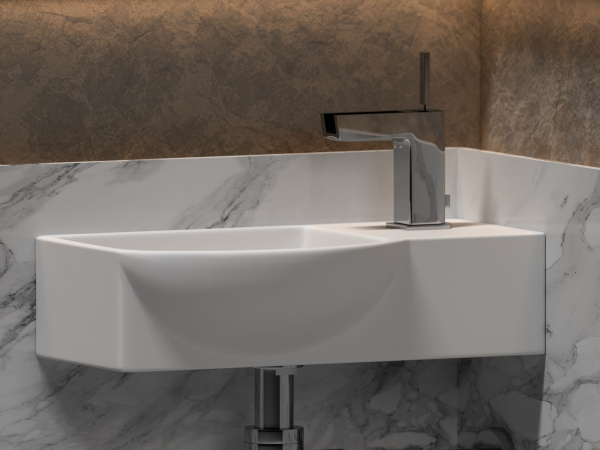 Фото раковина подвесная ceramicanova element 40 см, цвет: белый cn6039l