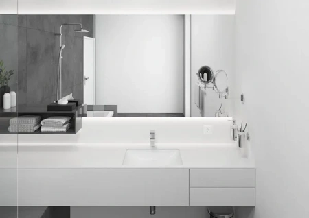 Фото смеситель для раковины hansgrohe vernis shape 71569000