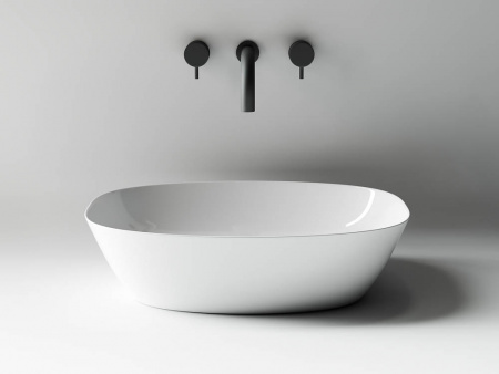 Фото раковина накладная ceramicanova element 50 см, цвет: белый cn5005
