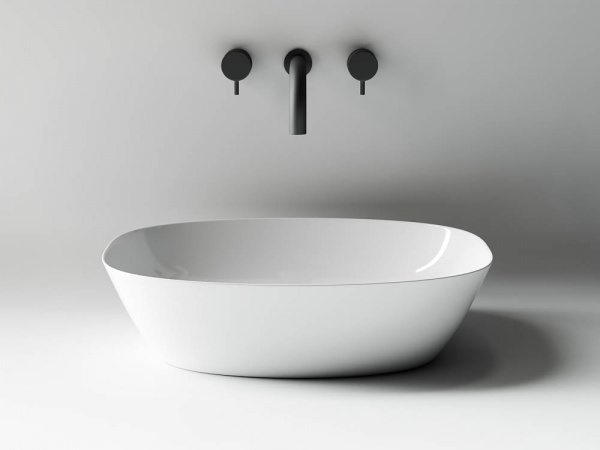 Фото раковина накладная ceramicanova element 50 см, цвет: белый cn5005
