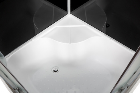 Фото душевая кабина avacan b10selblack 100x100 см с электрикой