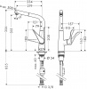 Фото смеситель для кухни hansgrohe metris 14821800