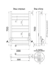 Фото электрический полотенцесушитель indigo line trinity 70/30 lсlte70-30gnsrt