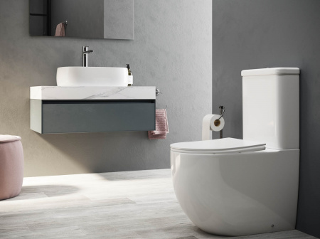 Фото унитаз-компакт, безободковый без бачка ceramicanova mia cn1801-b
