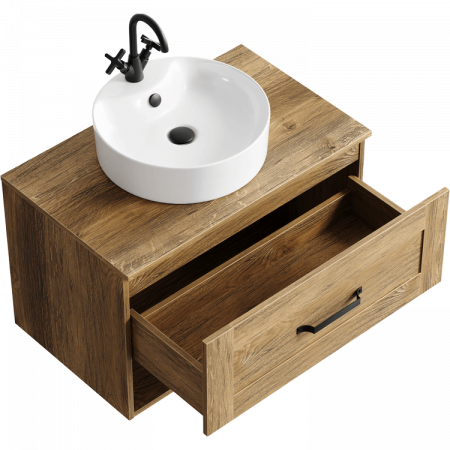 Фото тумба под раковину aqwella craft 80 см crf0108db