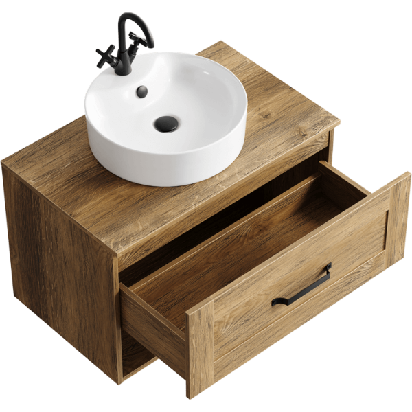 Фото тумба под раковину aqwella craft 80 см crf0108db