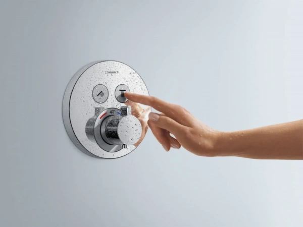 Фото термостатический смеситель для душа hansgrohe shower select s 15743670