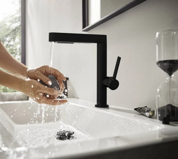 Фото смеситель для раковины hansgrohe finoris 76063670