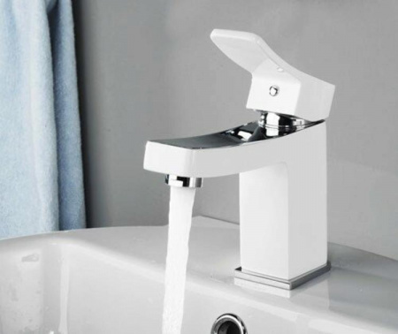 Фото смеситель для раковины wasserkraft white aller 1063
