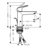 Фото смеситель для раковины hansgrohe logis 71254000