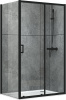 Душевое ограждение Abber Schwarzer Diamant AG30120B-S90B 90x90 см