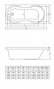 Фото акриловая ванна c-bath salus 130x70 см cbq006002