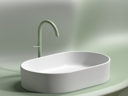 Фото раковина накладная ceramicanova element 60.8 см, цвет: белый cn6048mw
