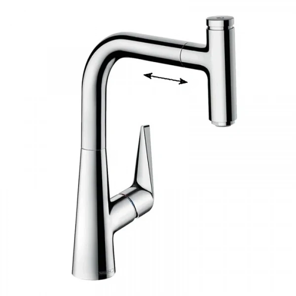 Фото смеситель для кухонной мойки hansgrohe talis select 73852000