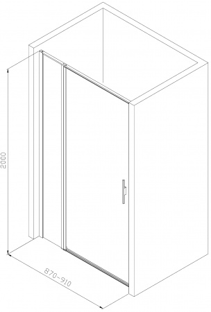 Фото душевая дверь allen brau priority 90 3.31026.ba
