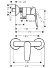 Фото смеситель для душа hansgrohe logis e 71610000_otu