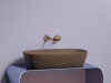 Фото раковина накладная ceramicanova element 60 см, цвет: коричневый cn6049mdb