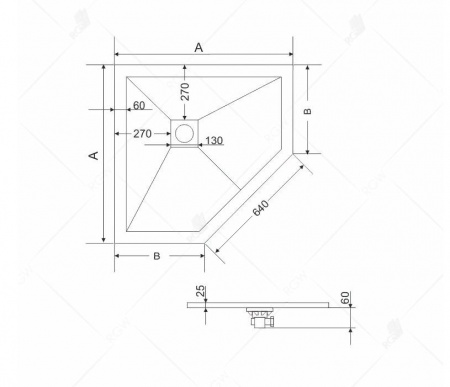 Фото поддон rgw st/t-w 90x90 см 16155099-01