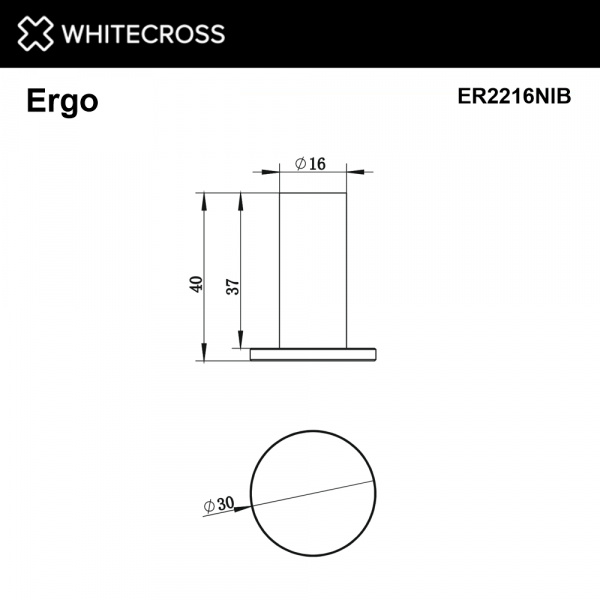 Фото крючок whitecross ergo er2216nib, цвет: никель брашированный