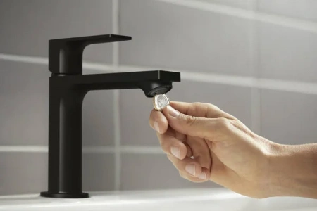 Фото смеситель для раковины hansgrohe rebris e 72557670_vstv