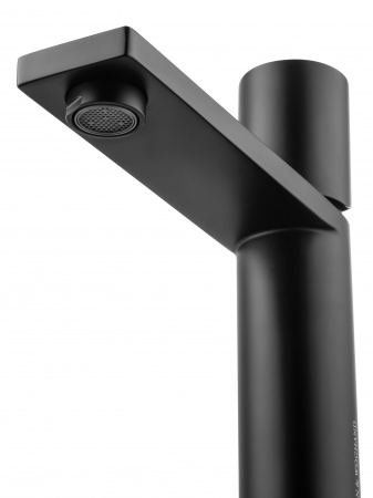 Фото смеситель для раковины wonzon & woghand цвет: черный ww-101-mb