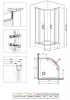 Фото душевое ограждение damixa skyline 90х90 см dx35wg-301-090mt