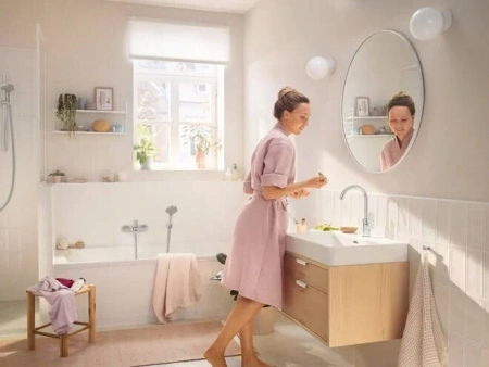 Фото смеситель для ванны hansgrohe rebris s 72443000
