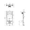 Фото инсталляция для унитазов aquame aqm4001cr
