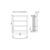 Фото электрический полотенцесушитель azario verona 50x60 см цвет: черный az04756b