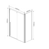 Фото душевой уголок vincea lugano 120x80 см vsr-1l8012clb-1