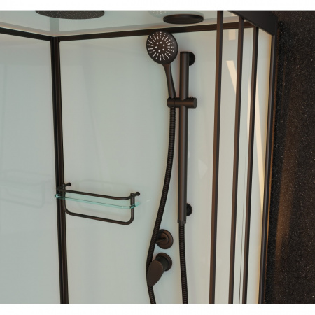 Фото душевая кабина душевая кабина frank f418r black 100x80 см 914814