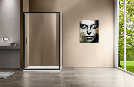 Фото душевой уголок vincea garda 130x90 см vsr-1g9013clb