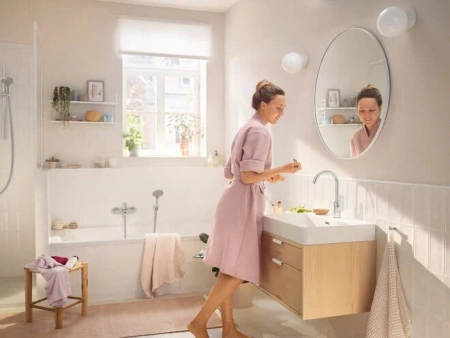 Фото смеситель для раковины hansgrohe rebris s 72536000
