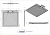 Фото поддон из искуственного камня esbano luxe 90x90 см esp-lx90w