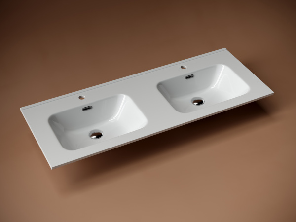Фото раковина накладная ceramicanova element 121 см, цвет: белый cn7004