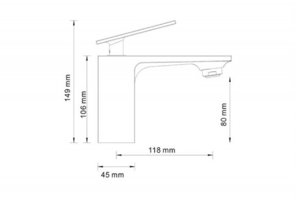 Фото смеситель для раковины wasserkraft alme 1503
