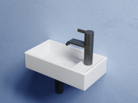 Фото раковина подвесная ceramicanova element 41.7 см, цвет: белый cn6051l
