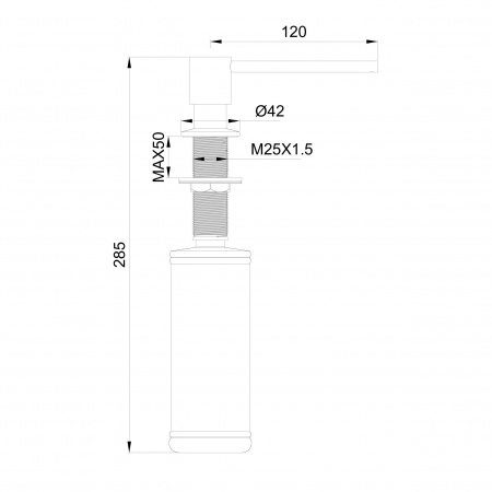 Фото дозатор для мыла wonzon & woghand цвет: белый ww-88sd02-mw