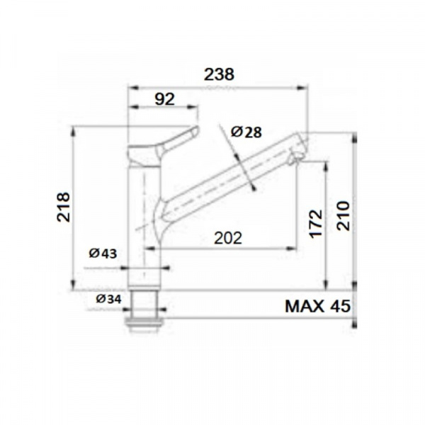 Фото смеситель для кухни webert master ms920102015