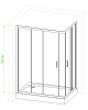 Фото душевое ограждение royal bath hpd rb8100hpd-c-ch 100x80 см