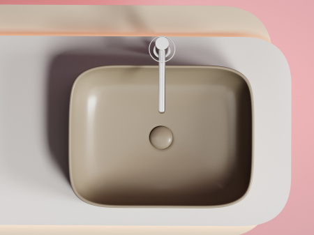 Фото раковина накладная ceramicanova element 50.5 см, цвет: капучино cn6052mc