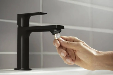 Фото смеситель для раковины hansgrohe rebris e 72557670_vstv