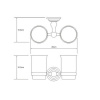 Фото подстаканник двойной wasserkraft ammer k-7028d